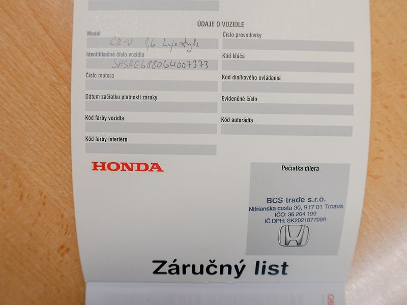 Honda CR-V (2016) ČR 1.6D 118KW MAT 4x4 – 1maj - fotka 53 z 58