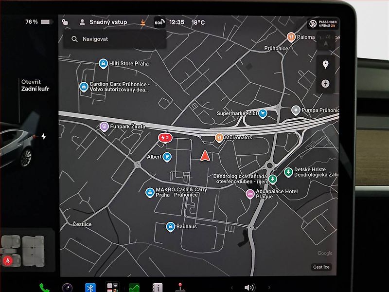 Tesla Model 3 (2019) Long Range 4WD 78kWh, SoH 83% - fotka 22 z 28