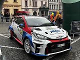 Start 58. ročníku Rallye Šumava na náměstí v Klatovech