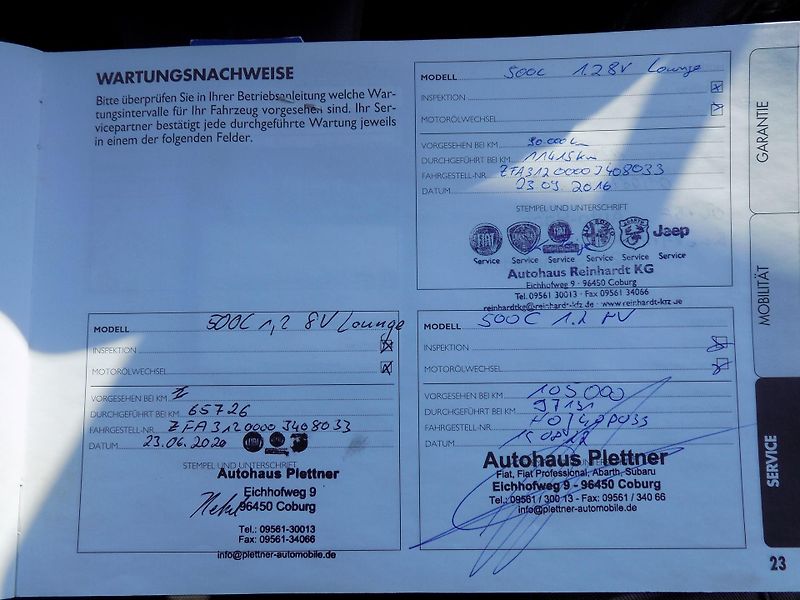 Fiat 500C 1,2I 51 KW CABRIO LOUNGE - fotka 34 z 37