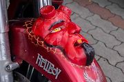 Z benefiční jízdy motocyklů na podporu válečných veteránů.
