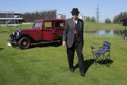 Slavnostní zahájení přehlídky vzácných historických vozidel Automobilové klenoty 2025.