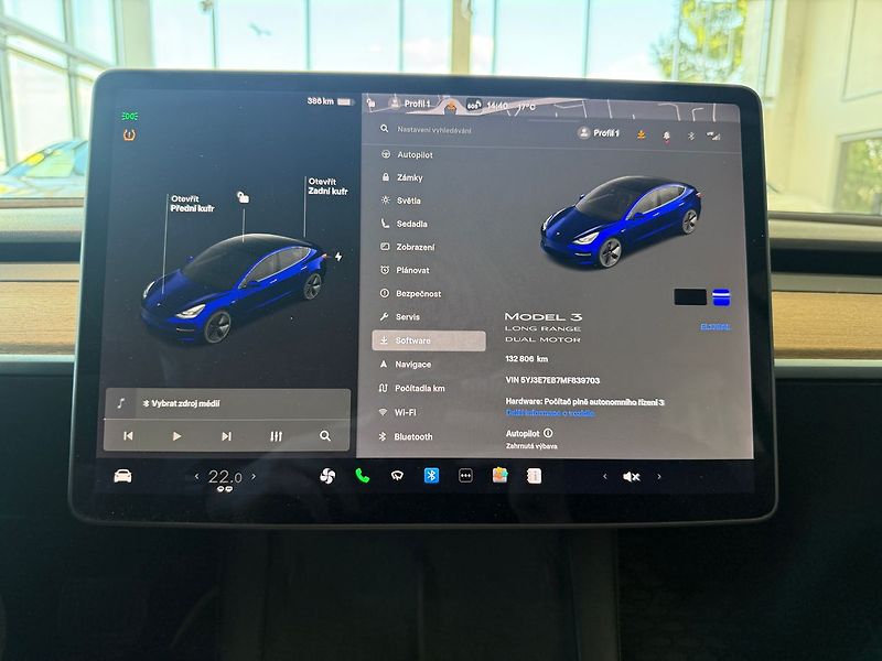 Tesla Model 3 LR, Tažné, Tepelné čerpadlo, 1 - fotka 15 z 20