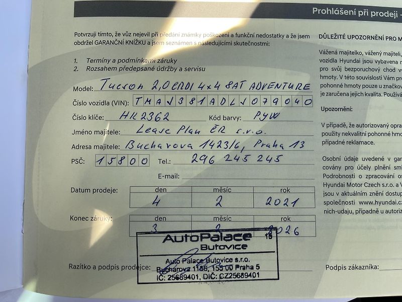 Hyundai Tucson 2.0d 136 KW AT 4x4 DPH-Top-ČR! - fotka 39 z 45