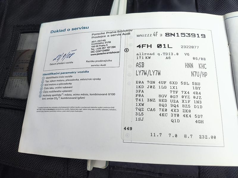 Audi A6 (2008) 3.0 TDI Q AT/NAVI/VZDUCH/KŮŽE - fotka 45 z 52