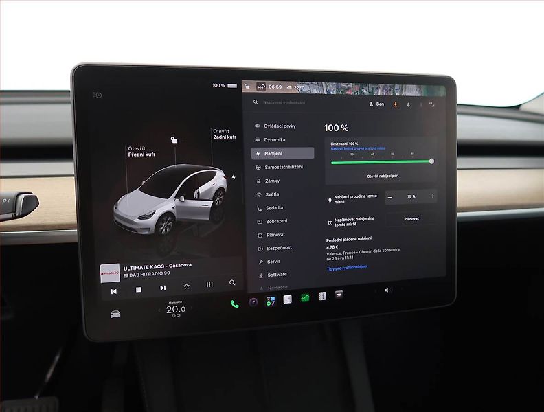 Tesla Model Y (2023) RWD LFP 60kWh, SoH 94% - fotka 20 z 33