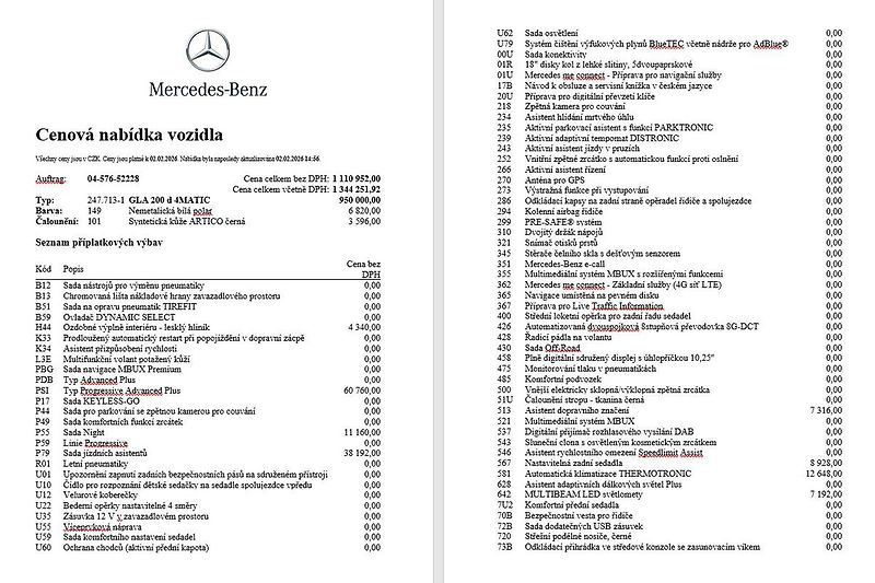 Mercedes-Benz GLA 200d 4MATIC, CZ, 1.majitel - fotka 16 z 17