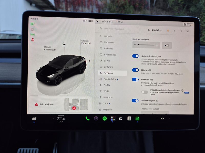 Tesla Model Y PERFORMANCE 393kw 21ALU 93,0% - fotka 29 z 48