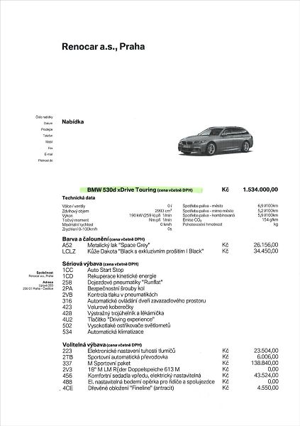 BMW Řada 5 530xd M/TOP-VÝB/DPH/CZ - fotka 40 z 40