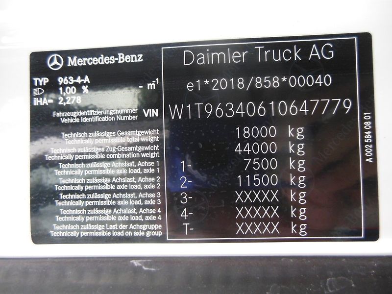 Mercedes-Benz Actros 1853 Giga Space, Lowdeck, AL - fotka 21 z 22