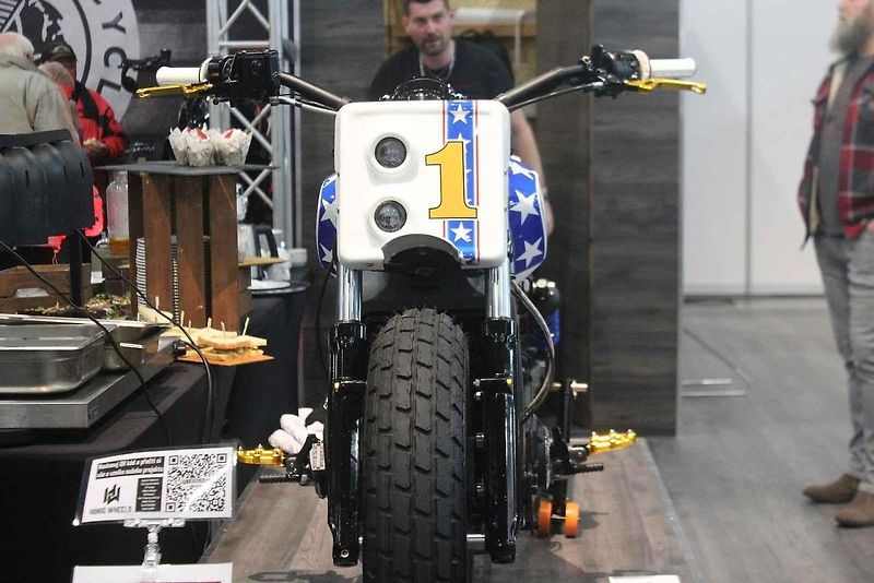 Na brněnském výstavišti si můžou návštěvníci prohlédnout i unikátní motorku Indian Challneger RR.