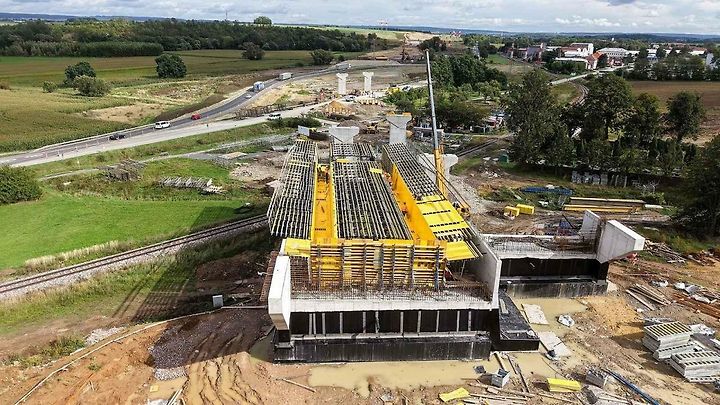 Stavba úseku D35 Džbánov - Litomyšl, říjen 2025