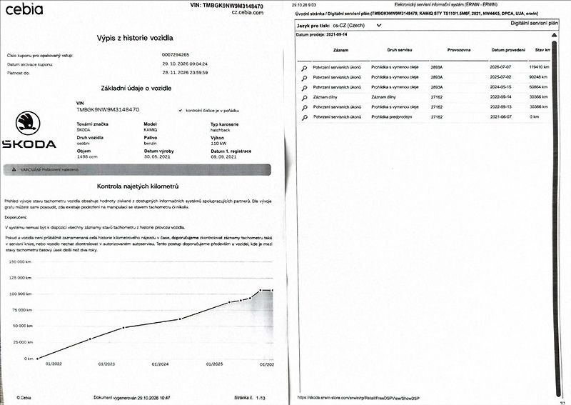 Škoda Kamiq 1,5 TSI STYLE DPH 1maj původČR - fotka 50 z 50