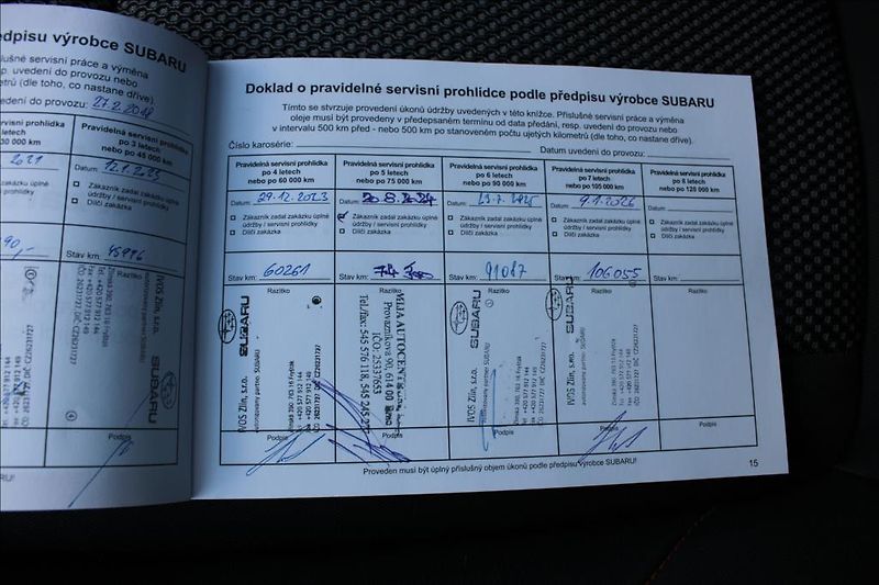 Subaru XV 2,0 i  1.maj., ČR, serviska - fotka 33 z 36