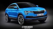 Škoda Karoq Coupé na neoficiální ilustraci.