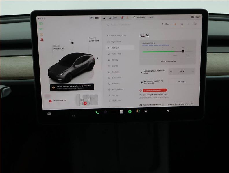 Tesla Model Y (2023) Long Range AWD 79kWh, SoH 91% - fotka 11 z 23