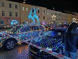 Sraz vánočně nazdobených aut v Kroměříži (prosinec 2024)