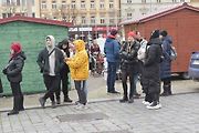 Štědrodenní motorkářská vyjížďka se srazem na Karlově náměstí v Kolíně.