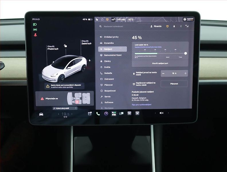 Tesla Model 3 (2019) Long Range 4WD 78kWh, SoH 85% - fotka 11 z 22