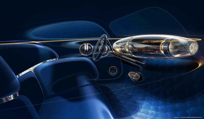 Mercedes-Benz Vision Iconic kombinuje retro-futuristický design. Auto se dobíjí přes solární lak.