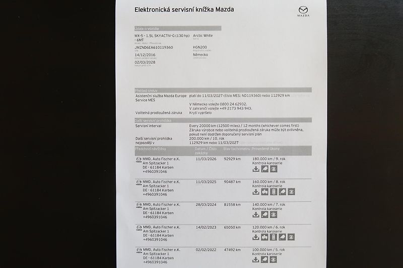 Mazda MX-5 1,5 G130 Centr-Line, kam.,NAVI - fotka 29 z 30