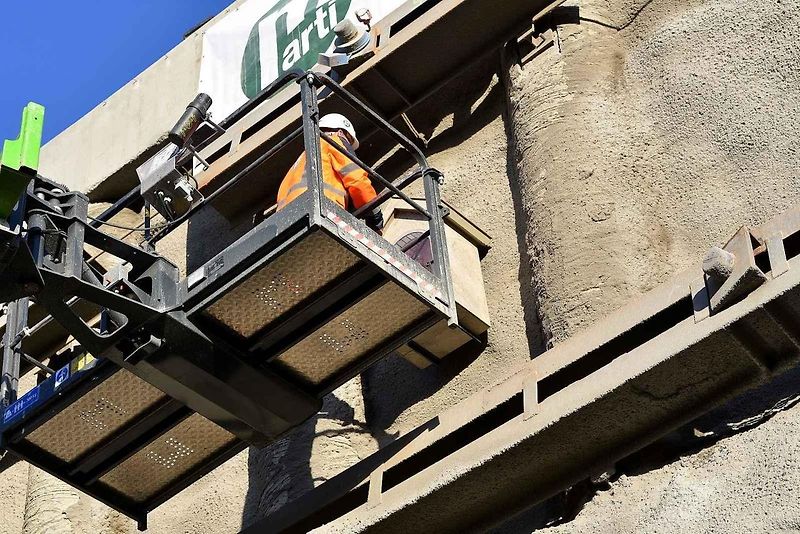 Žehnání svaté Barbory na stavbě tunelu Homole na budoucí dálnici D35 u Vysokého Mýta.