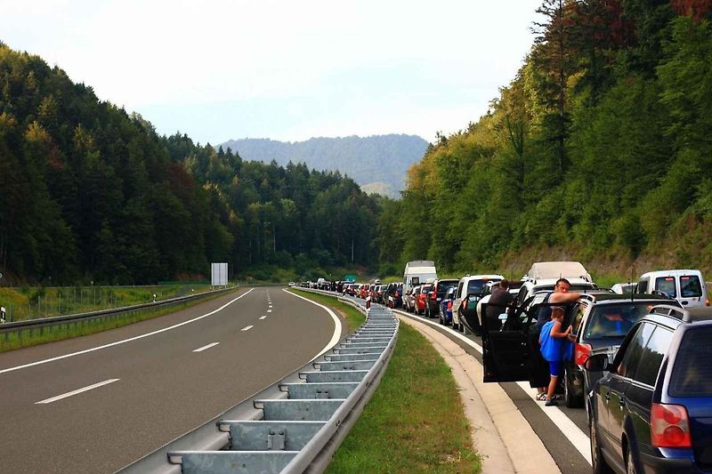 Zácpy na dálnici v Brennerském průsmyku