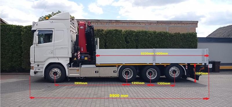 Scania (2017) R580 V8 8x4 valník + HR EURO 6 - fotka 5 z 18