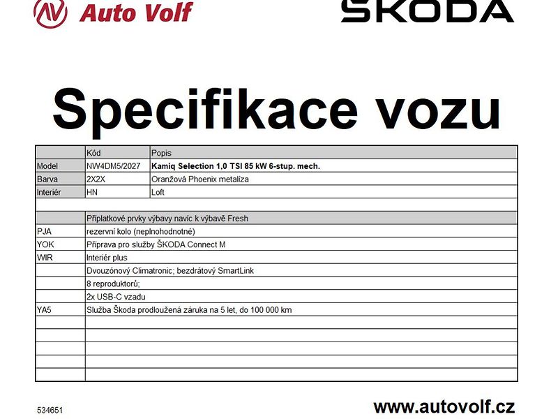 Škoda Kamiq Selection 1,0TSI 85kW - fotka 2 z 2