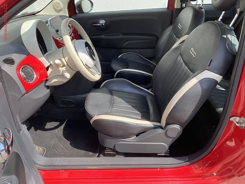 Fiat 500 (2018) 1.2i, Lounge, kůže, panor - fotka 9 z 17