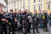 Motorkáři se sjeli na žehnání v bazilice v Jablonném.