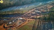 Staveniště dálnice D6 úseku Petrohrad - Lubenec. Foto: Jan Banán Svoboda