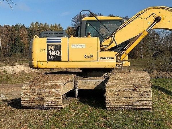 Komatsu (2004) PC160 bagr 16.4t bahňák 120cm  - fotka 2 z 5