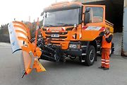 Sypač Scania.