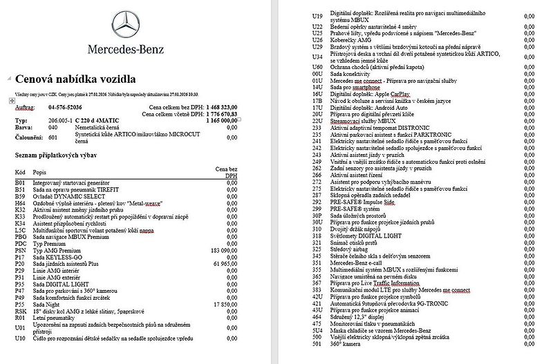 Mercedes-Benz Třídy C C 220d 4M, AMG, 1. Majitel - fotka 16 z 17