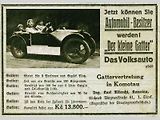 Reklama na model z roku 1931.