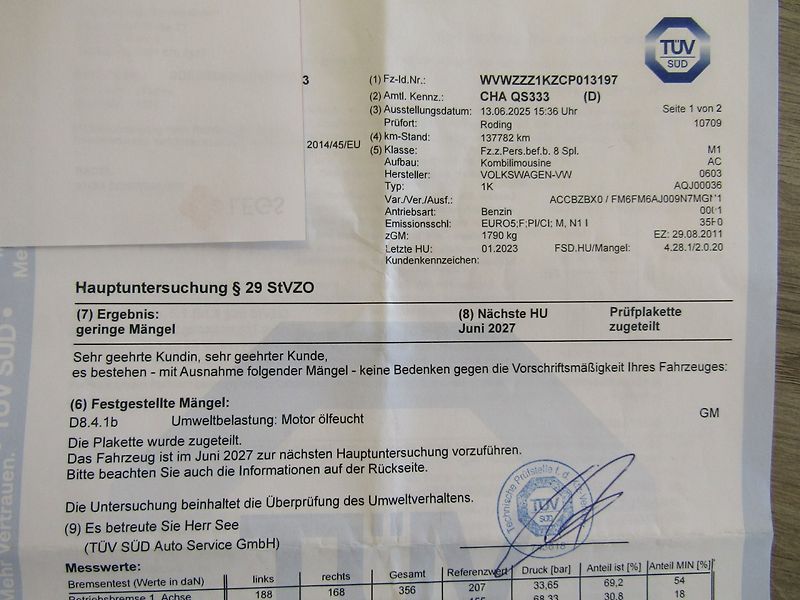 Volkswagen Golf (2011) 1.2 TSI 77kW - fotka 45 z 45