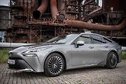 Prezentace vozidla Toyota Mirai, prvního auta na vodíkový pohon v ČR, které bude poprvé k vidění na Moravě, 19. srpna 2021 v Ostravě.