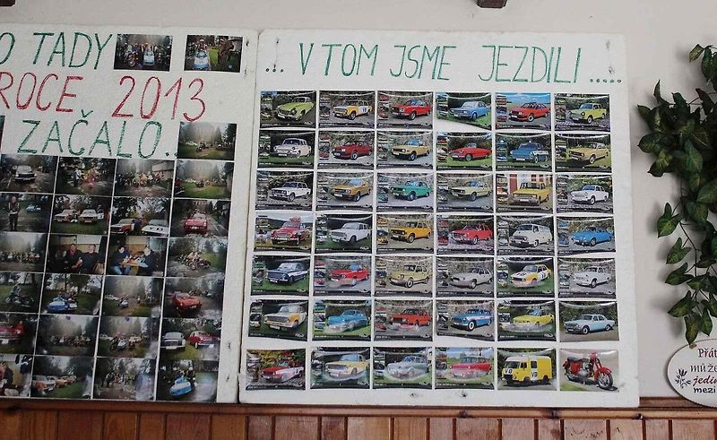 Nadšenec pro motoristické veterány Jindřích Kabourek u pýchy své sbírky, policejní Jawy 354, přezdívané nanuk.