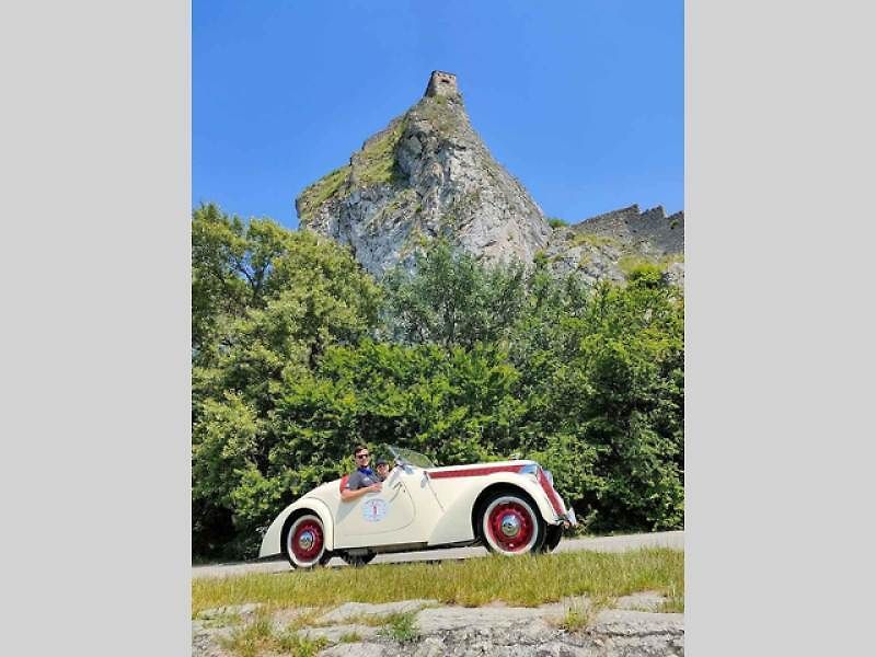 Jawa Minor roadster 1939, se kterým Lukáš Kudrna letos zvítězil v závodě 1000 mil Československa.