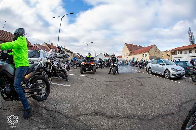 Vánočka 2024. Podívejte se, jak vypadal tradiční sraz motorkářů ve Slavkově.