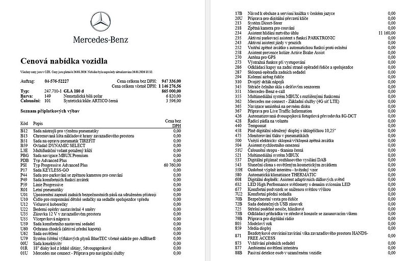 Mercedes-Benz GLA 180d, 1. majitel, CZ - fotka 15 z 16