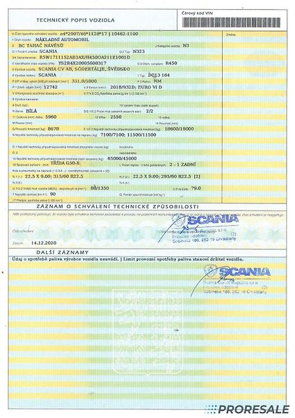 Scania R450 N323 LOW DECK EURO 6 - fotka 10 z 10