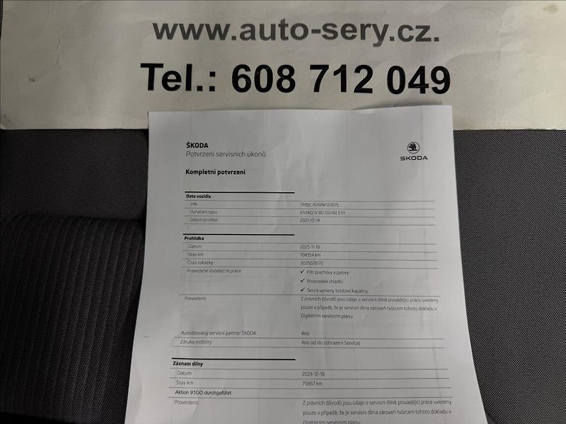 Škoda Enyaq IV80 150kW ACC TAŽNÉ TČ 2XALU - fotka 42 z 42