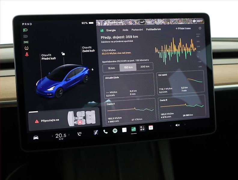 Tesla Model 3 (2021) Long Range 4WD 74kWh, SoH 89% - fotka 16 z 23