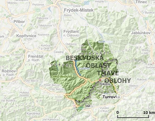 Beskydy vám kromě drsné divočiny ukáží i skutečně temnou noc se spoustou hvězd., zdroj: Foto: Beskydská oblast tmavé oblohy