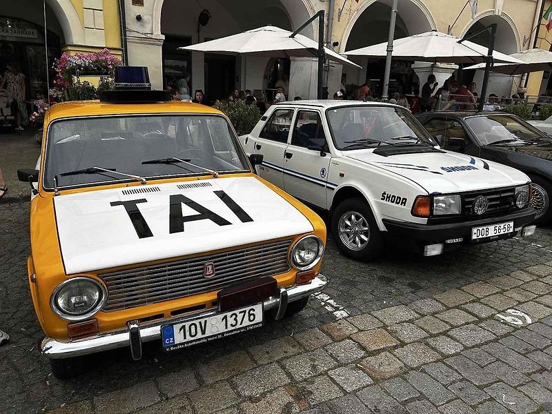 Veterány v Domažlicích.