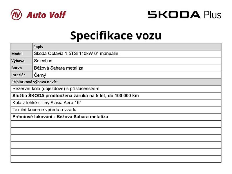 Škoda Octavia (2025) Selection 1.5TSi 110kW 6° manu - fotka 6 z 29