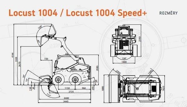 Locust (2023) 1004 smykový nakladač 3.6t - fotka 5 z 9