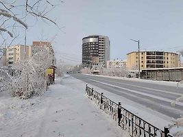 Přes šest měsíců v roce jsou v Jakutsku teploty pod nulou.